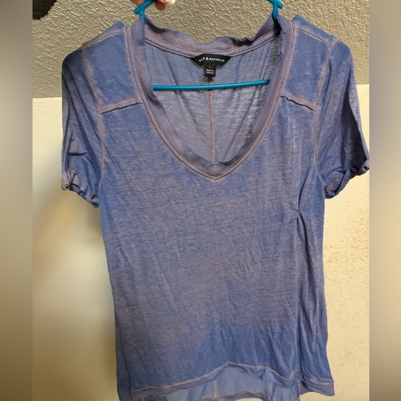 Rock & Republic Tops - Rock & Republic Light Purple Sheer V-Neck Top